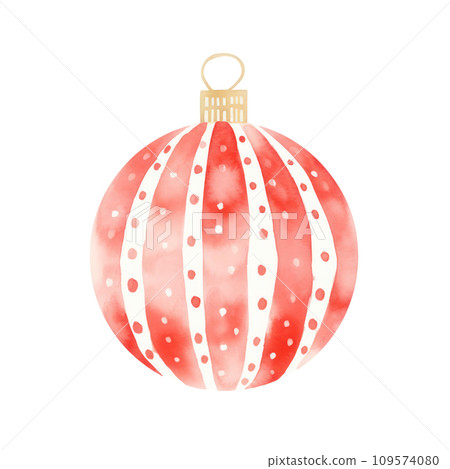 watercolor christmas decoration element isolated watercolor christmas decoration element isolated 109574080