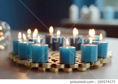 Hanukkah is a Jewish holiday, family religious traditional symbol of Judaism. Hanukkah is a Jewish holiday, family religious traditional symbol of Judaism. 109574173