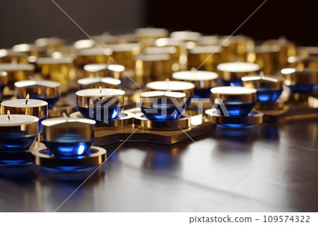 Hanukkah is a Jewish holiday, family religious traditional symbol of Judaism. 109574322