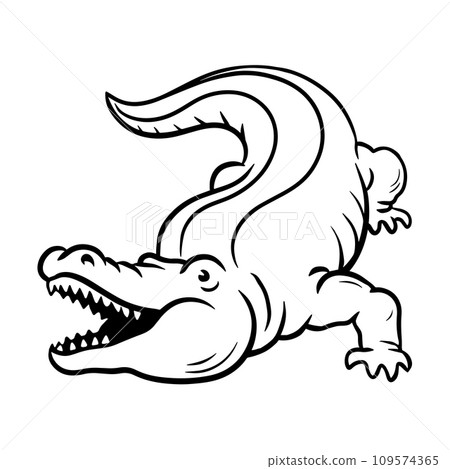 Crocodile with open mouth Crocodile with open mouth 109574365