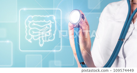 Intestine checkup, modern examination of intestinal flora, microbiota Intestine checkup, modern examination of intestinal flora, microbiota 109574449
