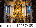 St. Peter's Basilica interior hall and altar in Vatican, Italy 109574651