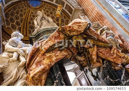 St. Peter's Basilica Monument to Alexander VII in Vatican, Italy 109574653