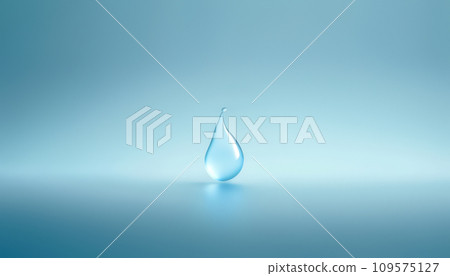 Abstract Background with a Clear Drop of Water in the Center 109575127