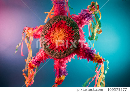 Mexican pinata used in posadas posadas at Christmas and birthdays 109575377