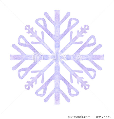 Lilac & White Snowflakes