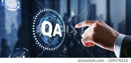 Quality Assurance Service Guarantee Standard. Certification Guarantee Concept Quality Assurance Service Guarantee Standard. Certification Guarantee Concept 109576016