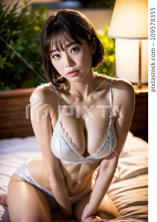 [AI圖像] 年輕的比基尼穿著凹印和溫泉之旅 109578355