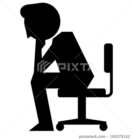 man thinking in office 109579182
