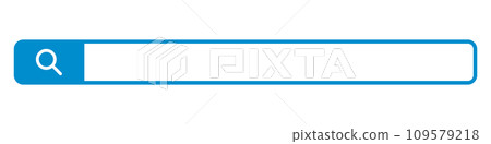 Internet search bar and blank space. vector. 109579218