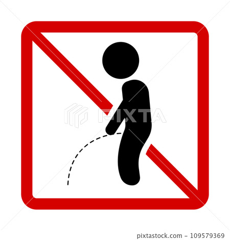 Please don't pee here. vector. Please don't pee here. vector. 109579369