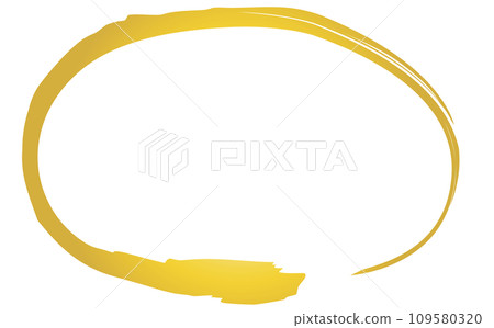 golden frame drawn with ink 109580320