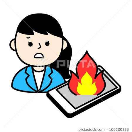Simple character illustration: Politician under fire due to scandal Simple character illustration: Politician under fire due to scandal 109580523