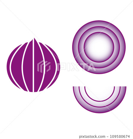 Illustration of purple onion Illustration of purple onion 109580674