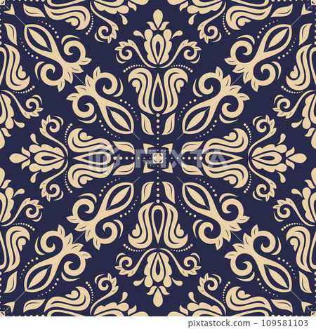 Classic Seamless Fine Pattern With Arabesques Classic Seamless Fine Pattern With Arabesques 109581103