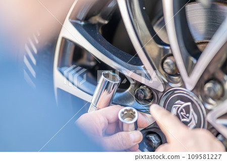 Anti-theft lock nut foil nut wrench shape confirmation Anti-theft lock nut foil nut wrench shape confirmation 109581227