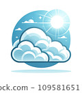 陽光明媚的日子雲圖標 109581651