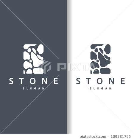 Stone Logo, Premium Elegant Design, Stone Balance Vector, Stepping Rock Walking Icon Illustration Design Stone Logo, Premium Elegant Design, Stone Balance Vector, Stepping Rock Walking Icon Illustration Design 109581795
