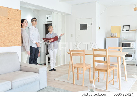 Business woman inspecting real estate Business woman inspecting real estate 109582424