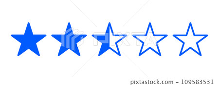 簡單藍色2.5星標 109583531