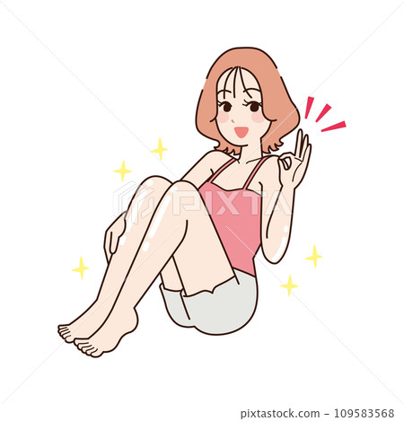 Woman with smooth skin 109583568