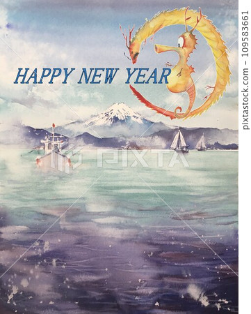 新年素材、龍年、龍的誕生 新年素材、龍年、龍的誕生 109583661