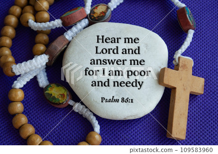 Top view of prayer to God by Christian believers about poverty hope. Christianity concept Top view of prayer to God by Christian believers about poverty hope. Christianity concept 109583960