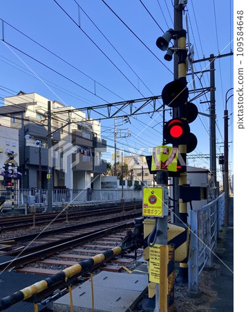 京成線市川媽媽站附近的平交道警報、屏障 京成線市川媽媽站附近的平交道警報、屏障 109584648