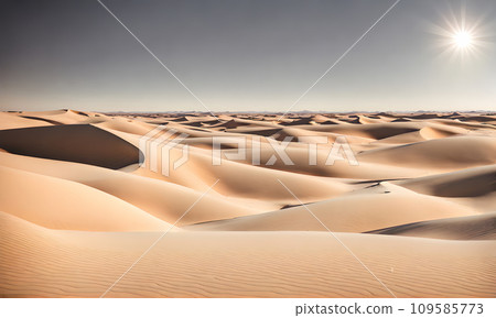 Sunny desert landscape, tranquil beauty Sunny desert landscape, tranquil beauty 109585773
