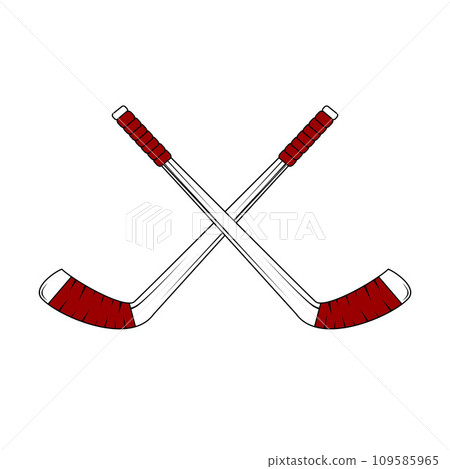 Crossed Ground hockey cues Crossed Ground hockey cues 109585965
