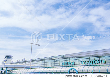 Hakodate City, Hokkaido, Hakodate Airport on a sunny day 109586231