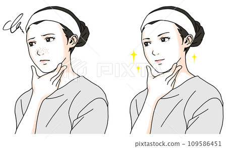 女性毛孔粗大前後對比圖1 109586451