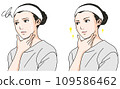 一個女人患有油膩之前和之後的插圖 1 109586462