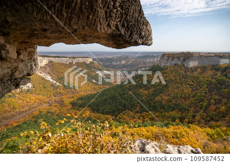 The autumn landscape of the mountain valley is an amazing, beautiful place at any time of the year. Hiking. Nature The autumn landscape of the mountain valley is an amazing, beautiful place at any time of the year. Hiking. Nature 109587452