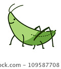 Stuffed grasshopper toy 109587708