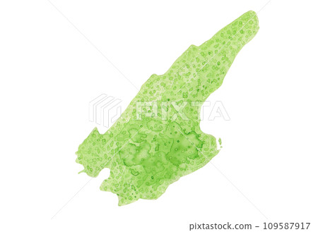 用水彩繪製的兵庫縣淡路島地圖 109587917