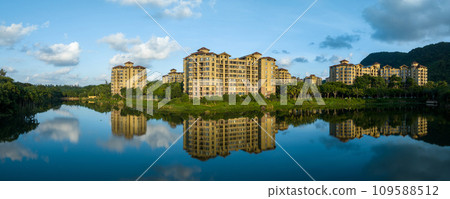 Modern resort houses in Hainan province,China Modern resort houses in Hainan province,China 109588512