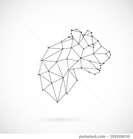 Vector geometric Panther illustration. Vector geometric Panther illustration. 109589030
