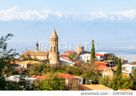 Signagi town skyline in Kakheti region in Georgia 109590588