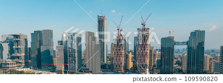 Aerial view of landscape in Guangzhou city, China Aerial view of landscape in Guangzhou city, China 109590820