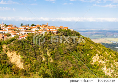 Signagi town and view of Alazan plain in Kakheti 109590846