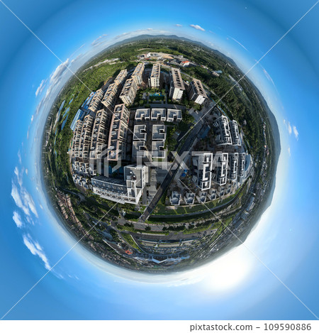 Modern resort houses under construction n Hainan province,China Modern resort houses under construction n Hainan province,China 109590886