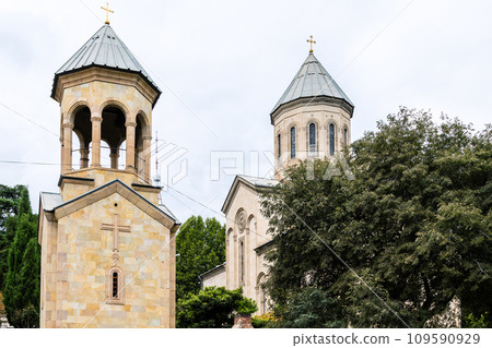 towers of Kashveti Church in Tbilisi city towers of Kashveti Church in Tbilisi city 109590929