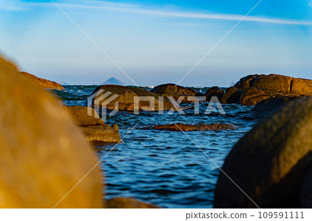 Rocky seashore.  109591111