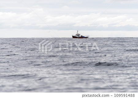 Pleasant Bay Marina fishing village boat tour whale watching Cape Breton Island Cabot Trail Nova Scotia Highlands Canada Pleasant Bay Marina fishing village boat tour whale watching Cape Breton Island Cabot Trail Nova Scotia Highlands Canada 109591488