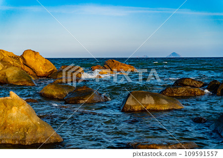 Rocky seashore. Rocky seashore. 109591557