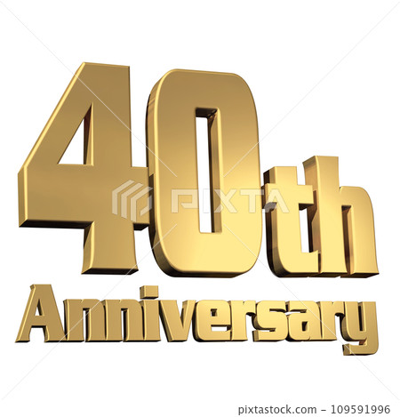 3DCG characters "40th Anniversary/40th Anniversary" Gold, Gold 3DCG characters "40th Anniversary/40th Anniversary" Gold, Gold 109591996
