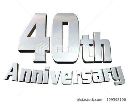 3DCG角色「40週年/40週年」銀、銀 109592106