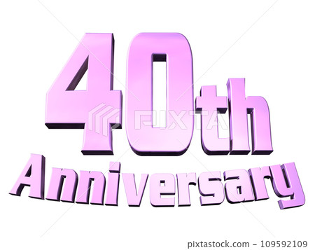 3DCG characters "40th Anniversary/40th Anniversary" Purple, Purple 109592109