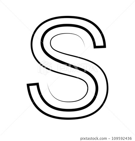 S logo studio letter s design icon logotype technology font 109592436